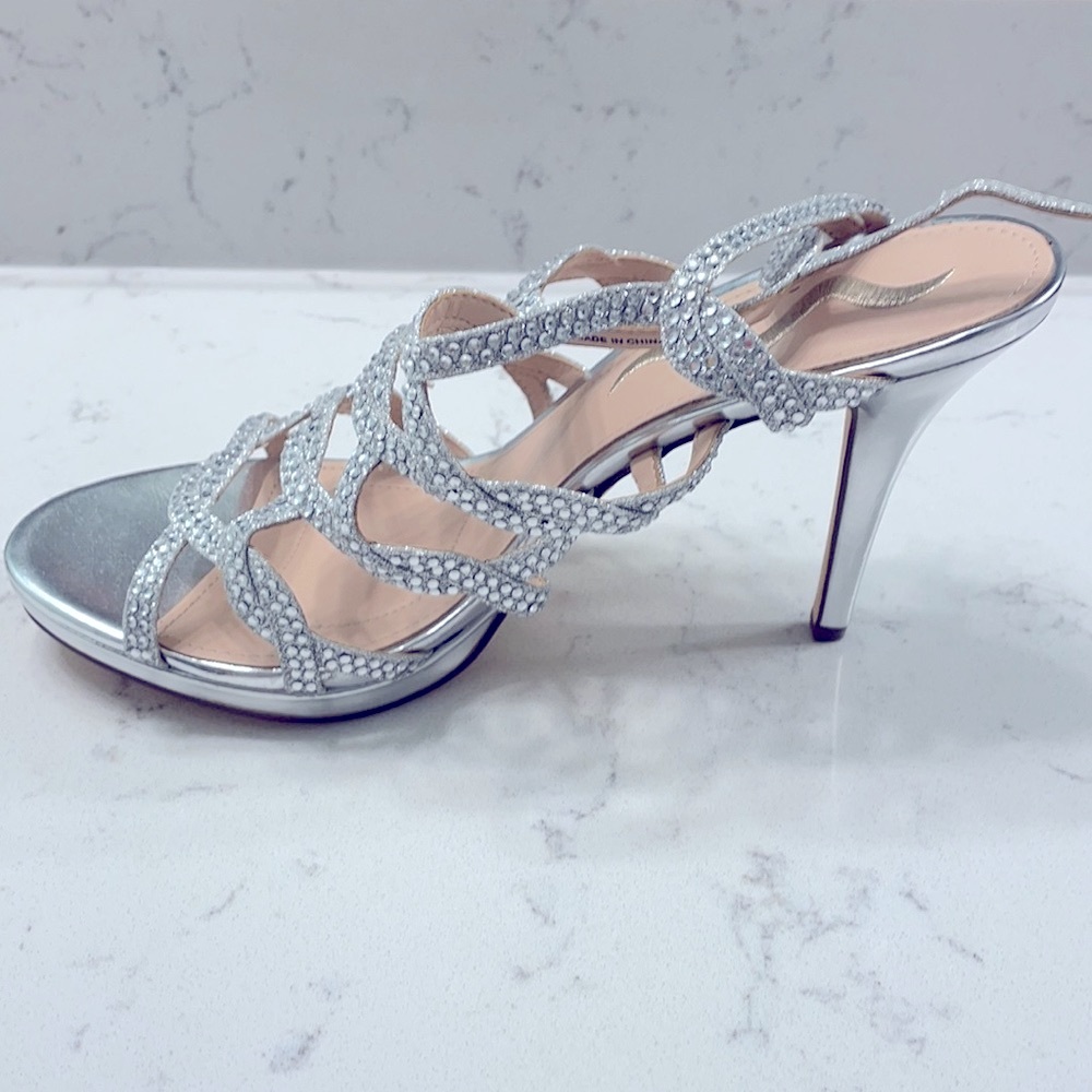 Silver Dress Heels - Picture 5 of 12